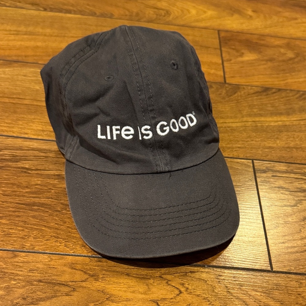 Life Is Good Charcoal Gray Hat